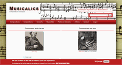 Desktop Screenshot of musicalics.com